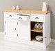 Bufet cu 3 usi si 3 sertare, BAS de la Rustic Butique PS232BAS+SUP - Culoare Top_P093 - Culoare Ext._P004 / Culoare Int._P093 - DUBLU COLOR