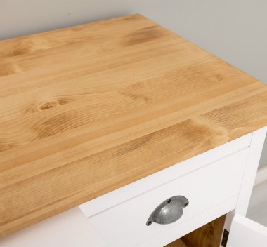 Bufet cu 3 usi si 3 sertare, BAS de la Rustic Butique PS232BAS+SUP - Culoare Top_P093 - Culoare Ext._P004 / Culoare Int._P093 - DUBLU COLOR