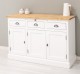 Bufet cu 3 usi si 3 sertare, BAS de la Rustic Butique PS232BAS+SUP - Culoare Top_P093 - Culoare Ext._P004 / Culoare Int._P093 - DUBLU COLOR