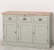 Bufet cu 3 usi si 3 sertare, BAS de la Rustic Butique PS232BAS - Culoare Top_P071 - Culoare Corp_P077 - DUBLU COLOR