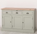 Bufet cu 3 usi si 3 sertare, BAS de la Rustic Butique PS232BAS - Culoare Top_P071 - Culoare Corp_P077 - DUBLU COLOR