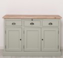 Bufet cu 3 usi si 3 sertare, BAS de la Rustic Butique PS232BAS - Culoare Top_P071 - Culoare Corp_P077 - DUBLU COLOR