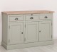 Bufet cu 3 usi si 3 sertare, BAS de la Rustic Butique PS232BAS - Culoare Top_P071 - Culoare Corp_P077 - DUBLU COLOR