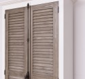 Dulap cu 2 usi, sistem inchidere tija, Colectia Shutter de la Rustic Butique PS616 - Culoare Corp_P004 - Culoare Usi_P037 - DUBLU COLOR