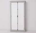 Dulap cu 2 usi, sistem inchidere tija, Colectia Shutter de la Rustic Butique PS616 - Culoare Corp_P077 - Culoare Usi_P004 - DUBLU COLOR