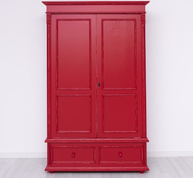 Dulap cu 2 usi si 2 sertare de la Rustic Butique PS105 - Culoare_P047A - VOPSIT ANTICHIZAT