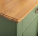 Bufet cu 2 usi glisante, 2 sertare, blat stejar, BAS de la Rustic Butique PS171 - Culoare Top_P002 - Culoare Ext._P038A - Culoare Int._P002 - DUBLU COLOR