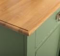 Bufet cu 2 usi glisante, 2 sertare, blat stejar, BAS de la Rustic Butique PS171 - Culoare Top_P002 - Culoare Ext._P038A - Culoare Int._P002 - DUBLU COLOR