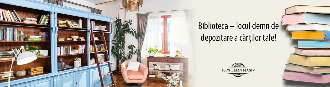 Mobilier rustic pentru bibliotecă - Magazin Online de Mobilier Rustic Butique