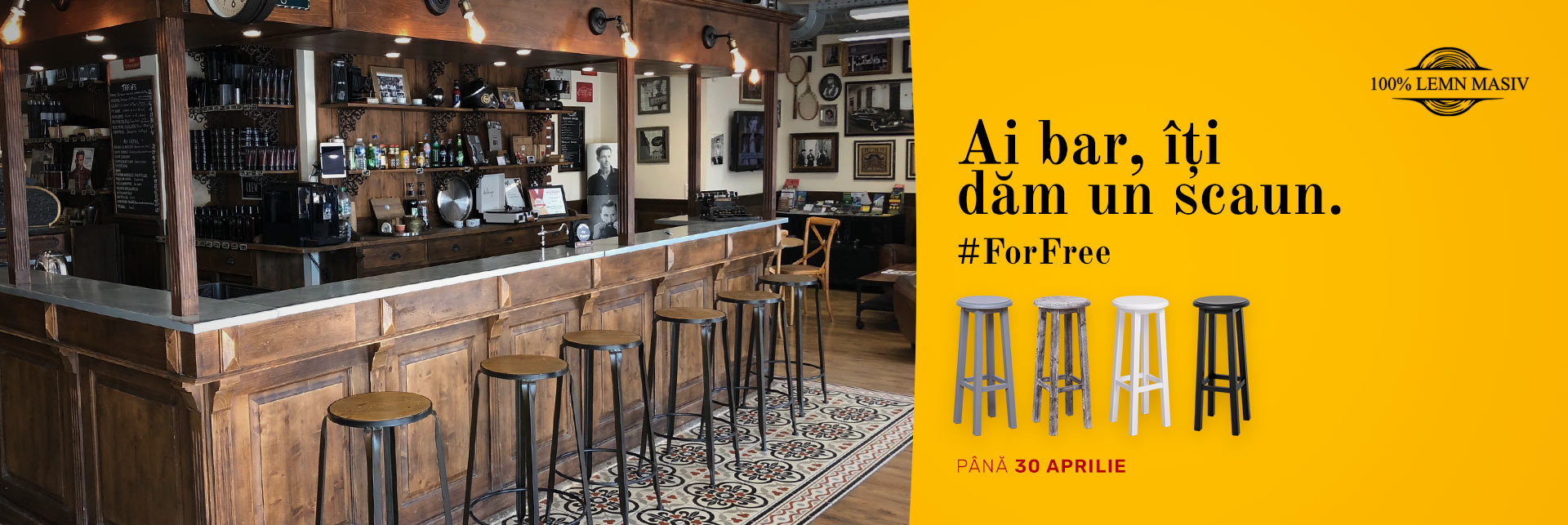 ampania Scaun Cadou Pentru Bar - Magazin Online de Mobilier Rustic Butique